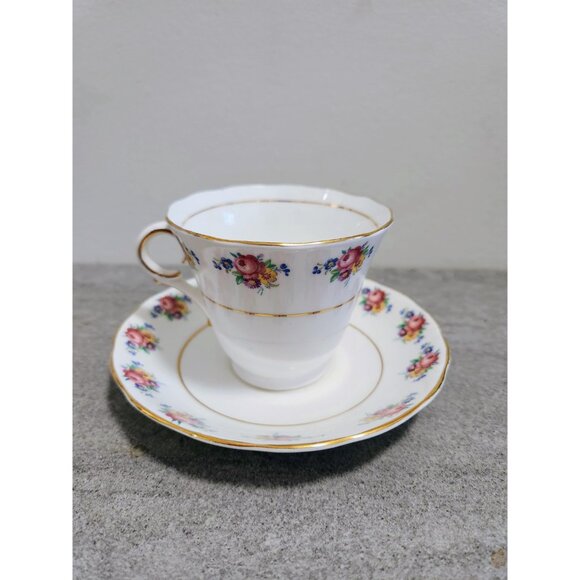 Vintage Colclough Tea Cup Rose Boarder Gold Gilt Shabby Chic Decor - Picture 6 of 10